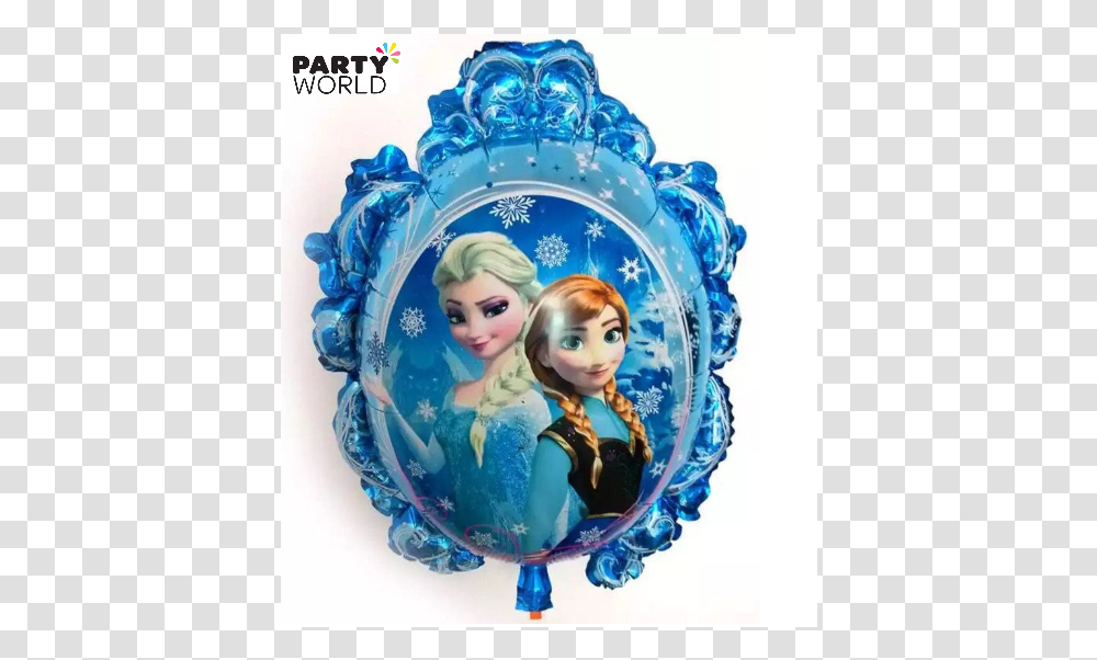 Decorations Frozen Bubbles Party Balloon Anna Elsa Doll, Porcelain, Pottery, Toy, Person Transparent Png