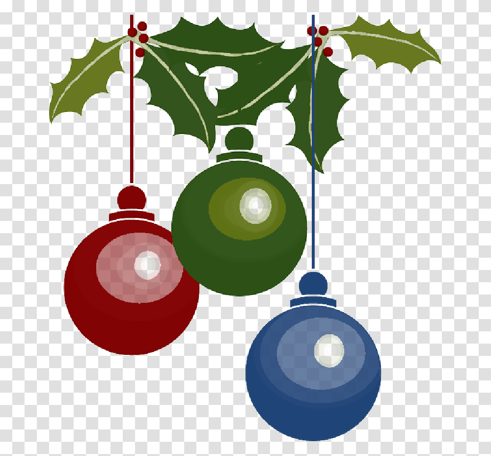 Decorations Holly Free Color Christmas Balls Christmas Tree Decoration Vector, Leaf, Plant, Green, Fruit Transparent Png