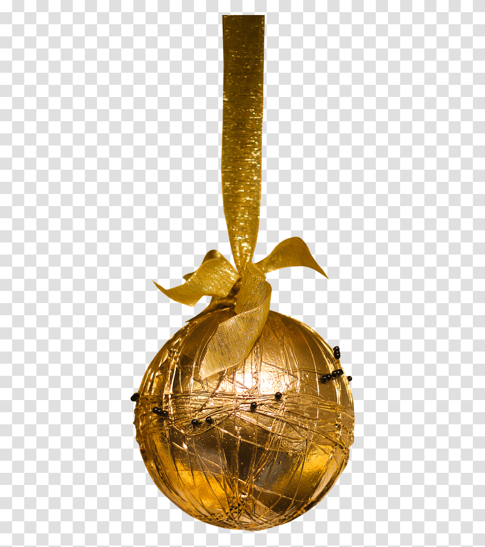 Decorationsgold Christmas Ballsball, Lighting, Plant, Sack, Bag Transparent Png