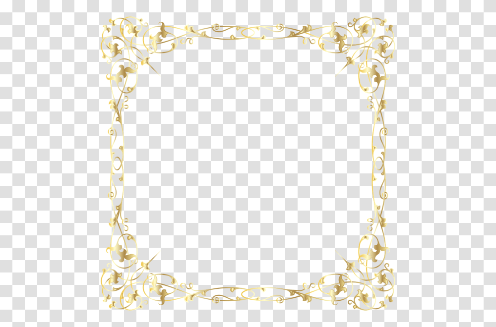 Decorative Border Image Decorative Gold Frame, Bow, Oval, Necklace, Jewelry Transparent Png
