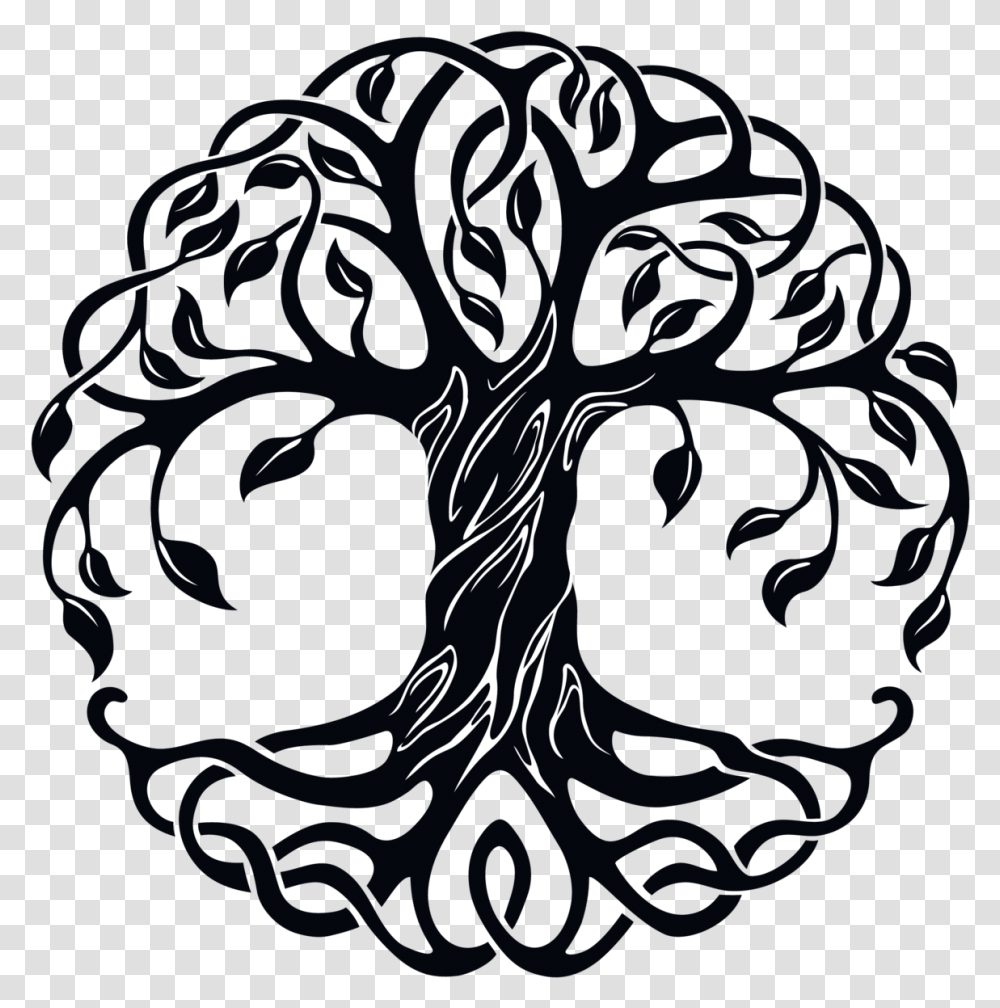 Decorative Celtic Tree Of Life Sticker Arvore Da Vida Celta, Plant Transparent Png