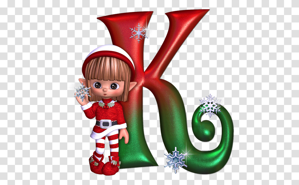Decorative Christmas Alphabet Letters Clip Art, Toy, Person, Human, Doll Transparent Png