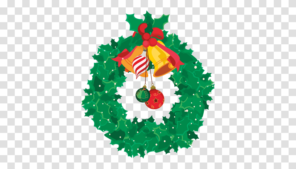 Decorative Christmas Wreath, Floral Design, Pattern Transparent Png