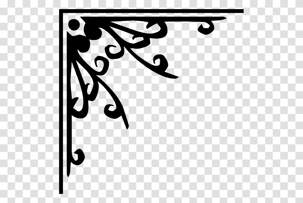 Decorative Corners Clipart Seaside In The Past, Calligraphy, Handwriting, Label Transparent Png