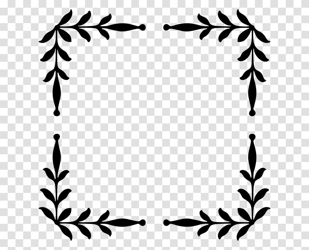 Decorative Corners Stencil Designs Drawing Decorative Arts, Gray, World Of Warcraft Transparent Png