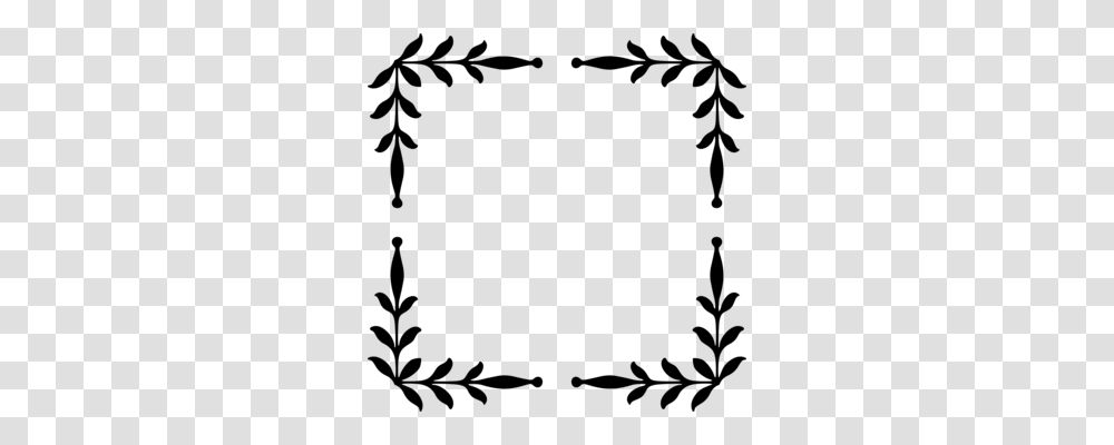 Decorative Corners Stencil Designs Floral Ornament Computer Icons, Gray, World Of Warcraft Transparent Png