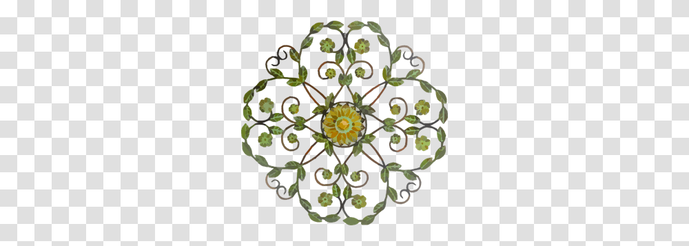 Decorative Floral Metal Craft Clip Art For Web, Floral Design, Pattern, Rug Transparent Png