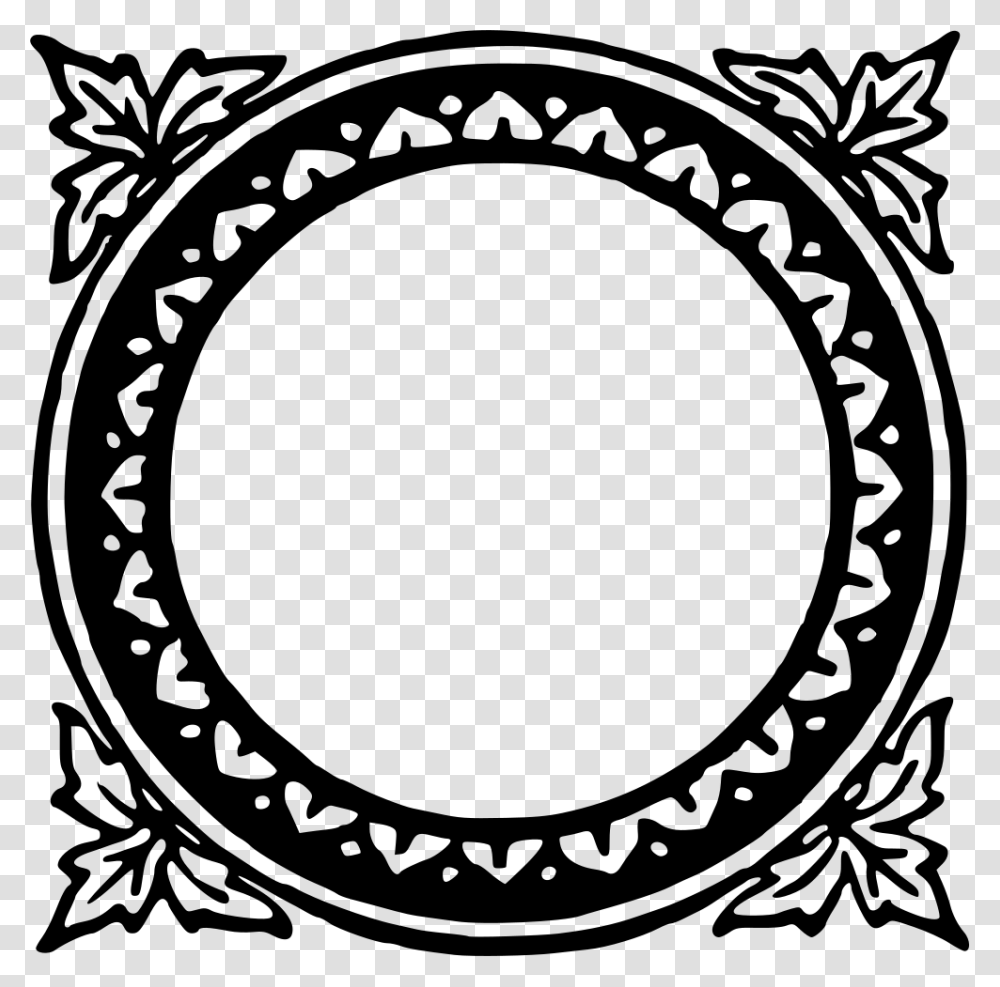 Decorative Flourish Ornament Circle, Gray, World Of Warcraft Transparent Png