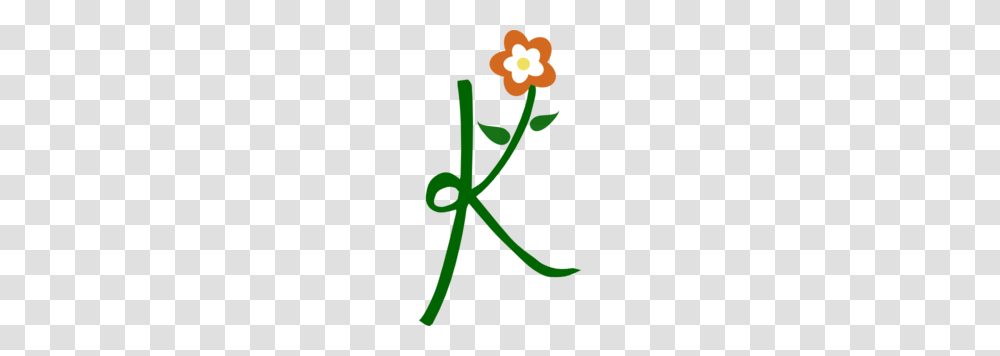 Decorative K Clip Art K, Plant, Cross, Flower Transparent Png