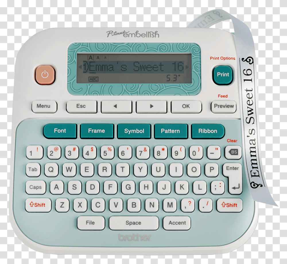 Decorative Label Maker P Touch Brother Label Maker Staples, Mobile Phone, Electronics, Cell Phone Transparent Png