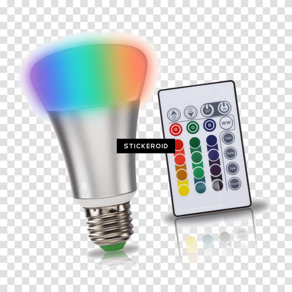 Decorative Led Bulb Light Changeable Led Light Bulbs, Electronics, Lightbulb, Remote Control Transparent Png