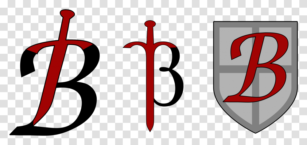 Decorative Letter B B Sword, Cross, Hook, Utility Pole Transparent Png