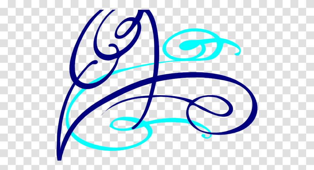 Decorative Line Blue Clipart Swirl Decorative Decorative, Text, Handwriting, Calligraphy, Scissors Transparent Png