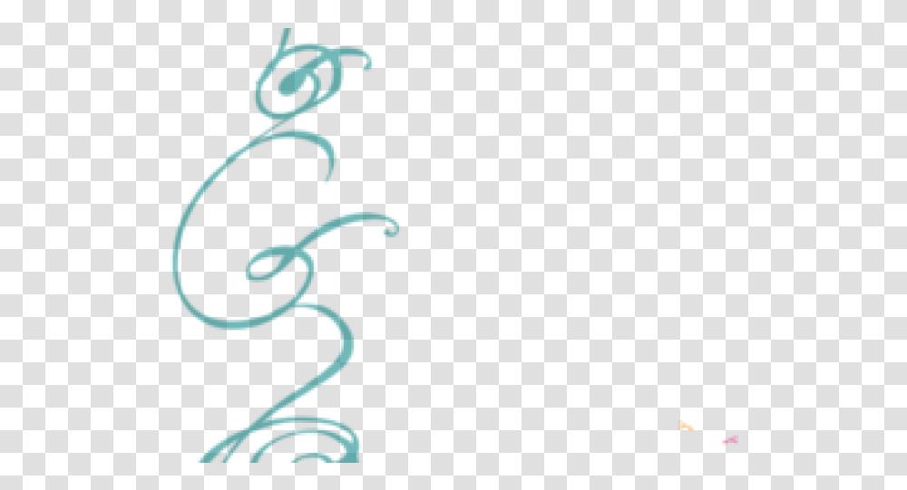 Decorative Line Blue Clipart Swirl Swirl Clip Fte De La Musique, Text, Alphabet, Handwriting, Calligraphy Transparent Png