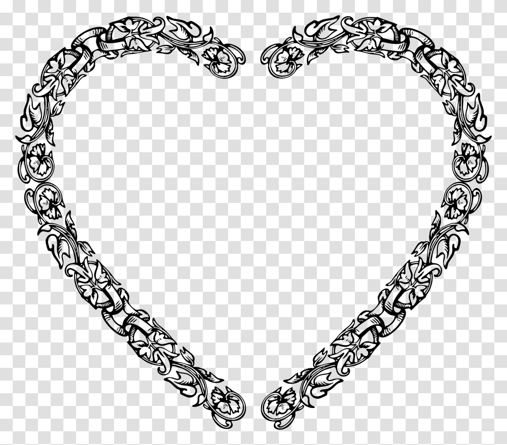 Decorative Line Dividers Heart, Gray, World Of Warcraft Transparent Png