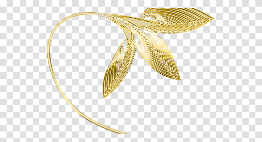 Decorative Line Gold Clipart Gold Leaf Decoration, Accessories, Accessory, Jewelry, Bird Transparent Png