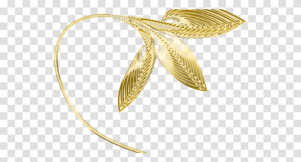 Decorative Line Gold Clipart Golden Leaf Border Gold Golden Leaf, Accessories, Accessory, Bird Transparent Png