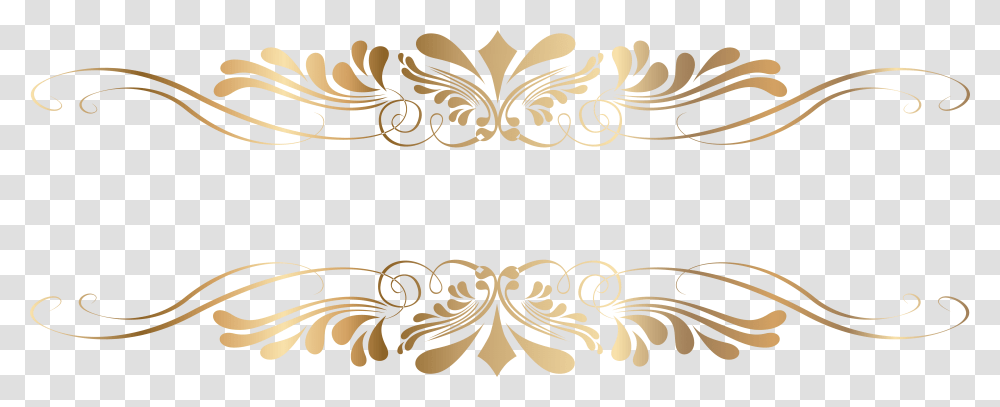 Decorative Line Gold Clipart, Floral Design, Pattern, Stencil Transparent Png