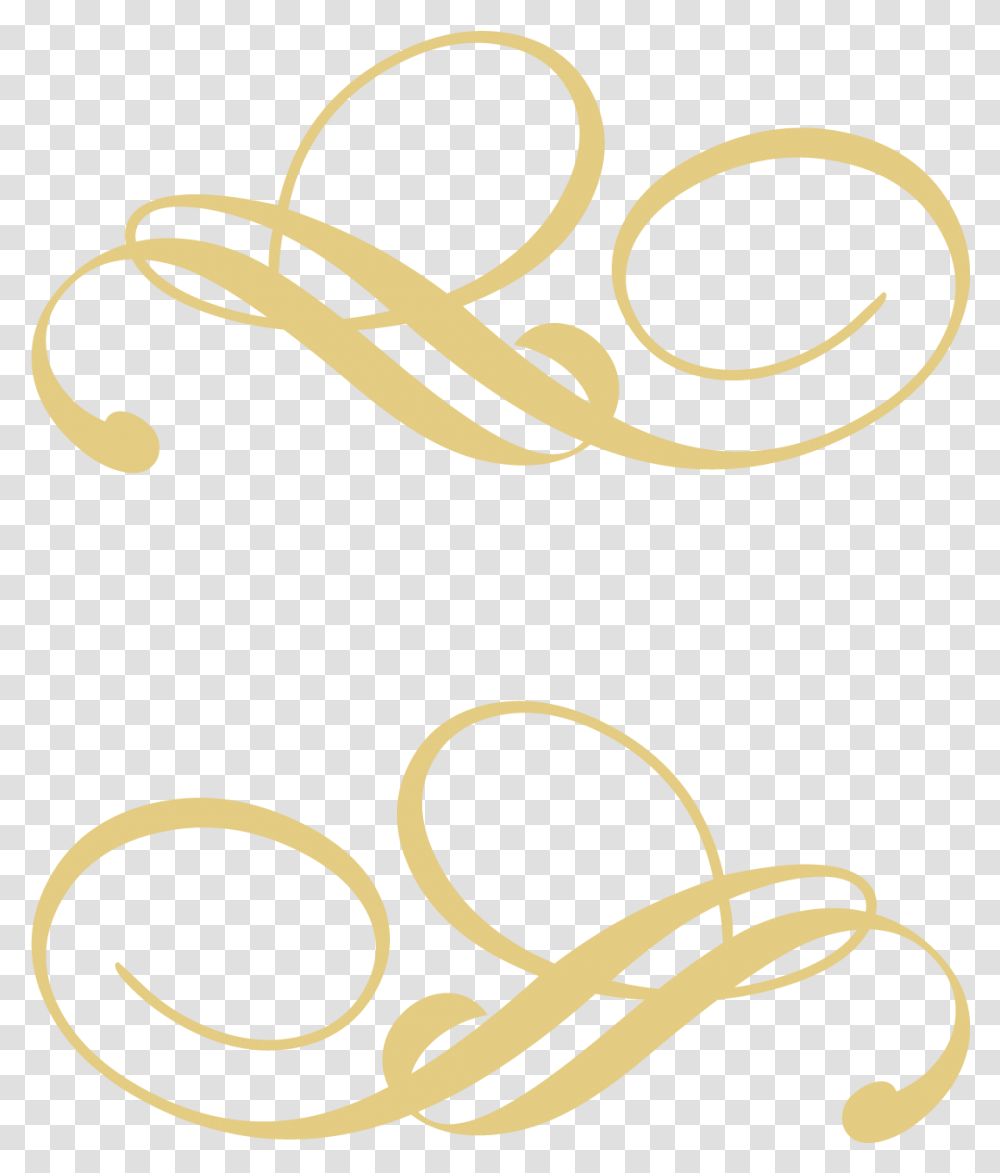 Decorative Line Gold Gold Line, Calligraphy, Handwriting, Label Transparent Png