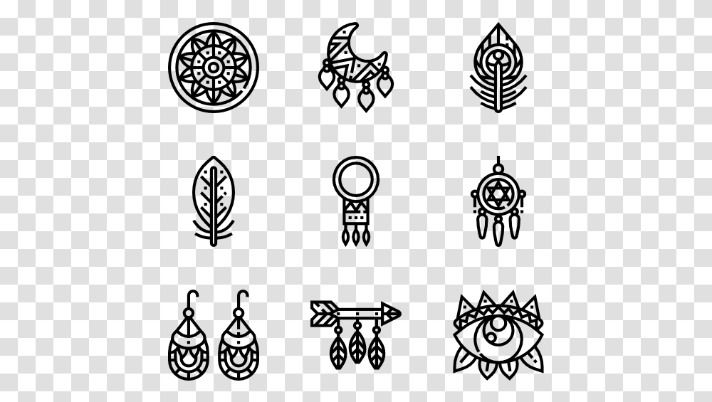 Decorative Lines Boho Icon, Gray, World Of Warcraft Transparent Png