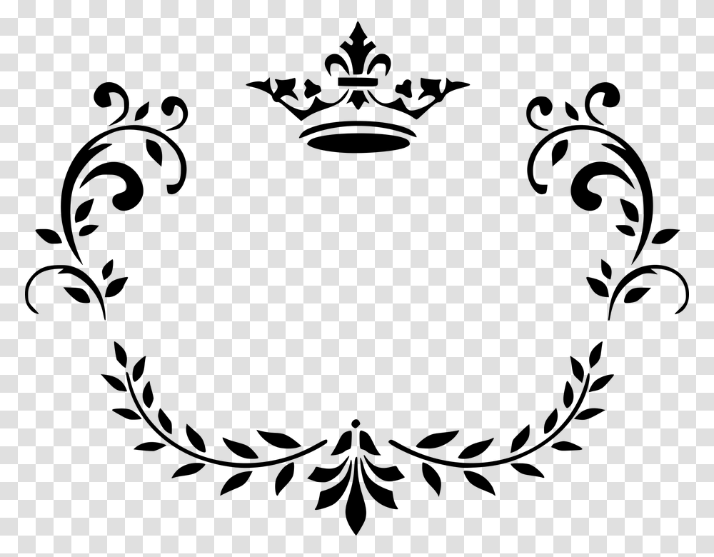 Decorative Ornamental Floral Flourish Abstract Ornamental Floral, Gray, World Of Warcraft Transparent Png