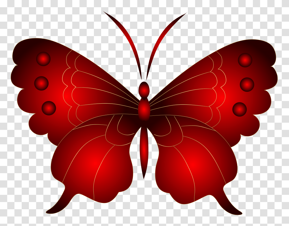 Decorative Red Butterfly Clip Art Gallery, Ornament, Pattern, Balloon, Fractal Transparent Png
