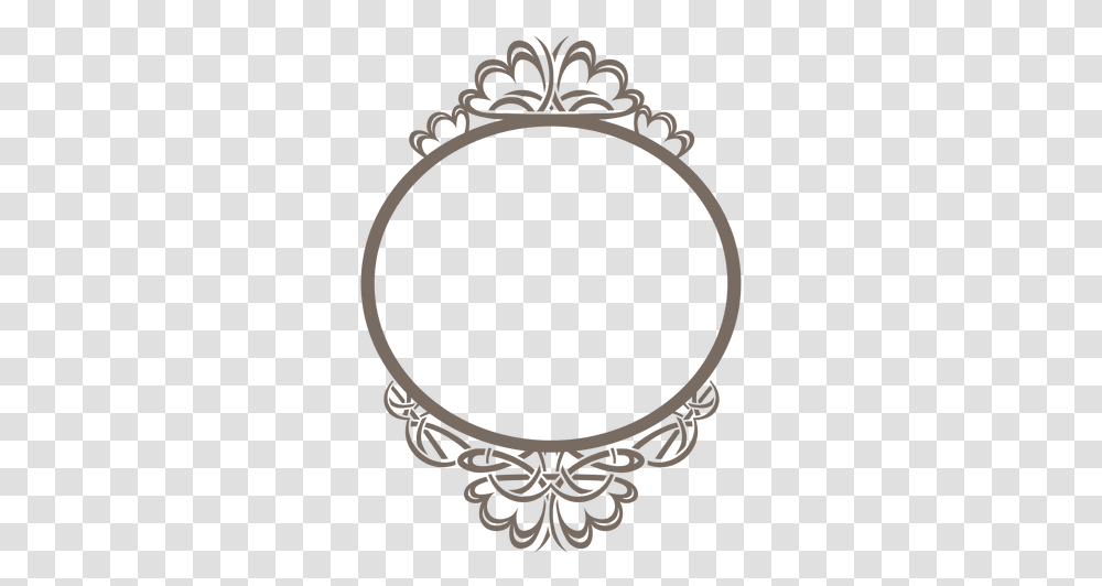 Decorative Rounded Ornate Frame & Svg Ornate Frame Circle Vector, Oval, Mirror Transparent Png