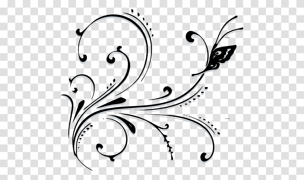 Decorative Scroll, Floral Design, Pattern Transparent Png