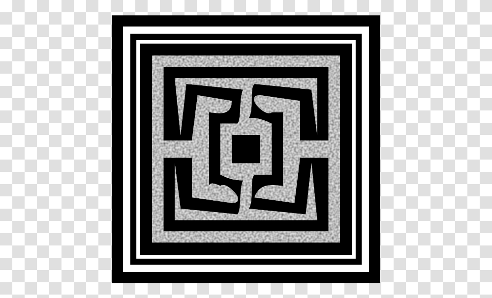 Decorative Square, Rug, Spiral, Maze, Labyrinth Transparent Png