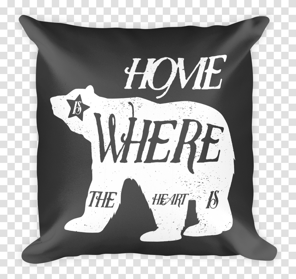 Decorative Throw Pillow Home Is Where The Heart Isyou California Emblems, Cushion, Bag, Sack Transparent Png