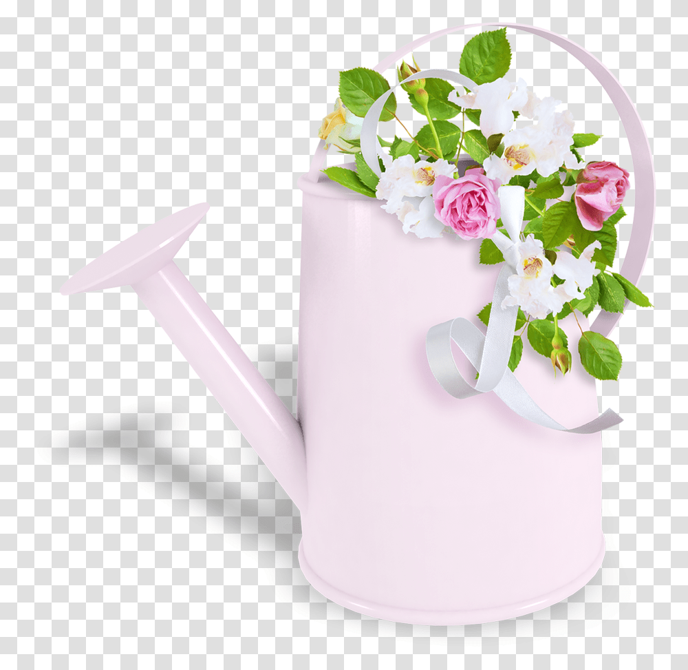 Decoupage Digital Gift Retirement Scrap Photoshop Garden Roses, Tin, Can, Watering Can, Wedding Cake Transparent Png