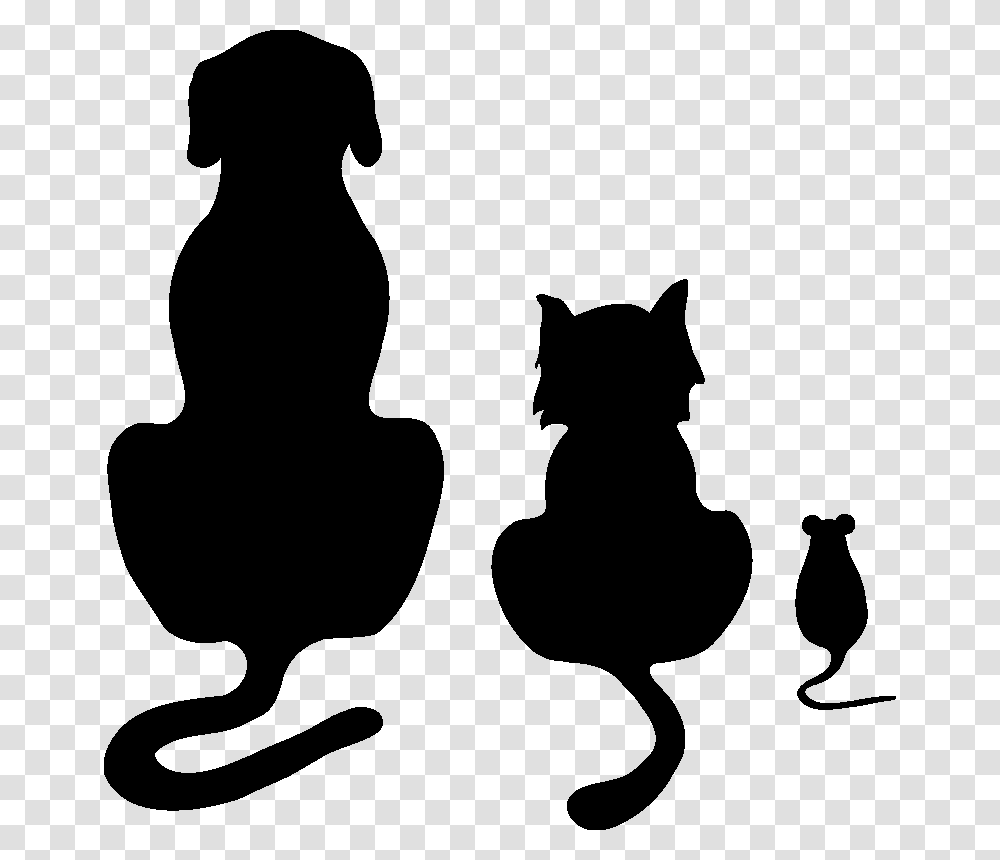 Decoupage Dogs Cats, Silhouette, Stencil, Pet, Mammal Transparent Png