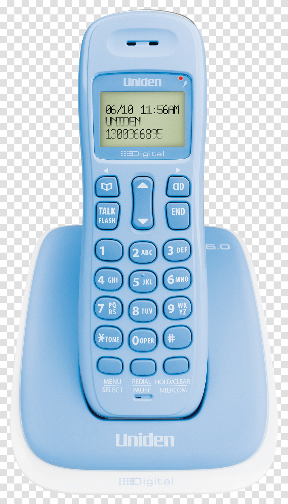 Dect 1015fz Blue Uniden Cordless Telephone, Mobile Phone, Electronics, Cell Phone, Calculator Transparent Png