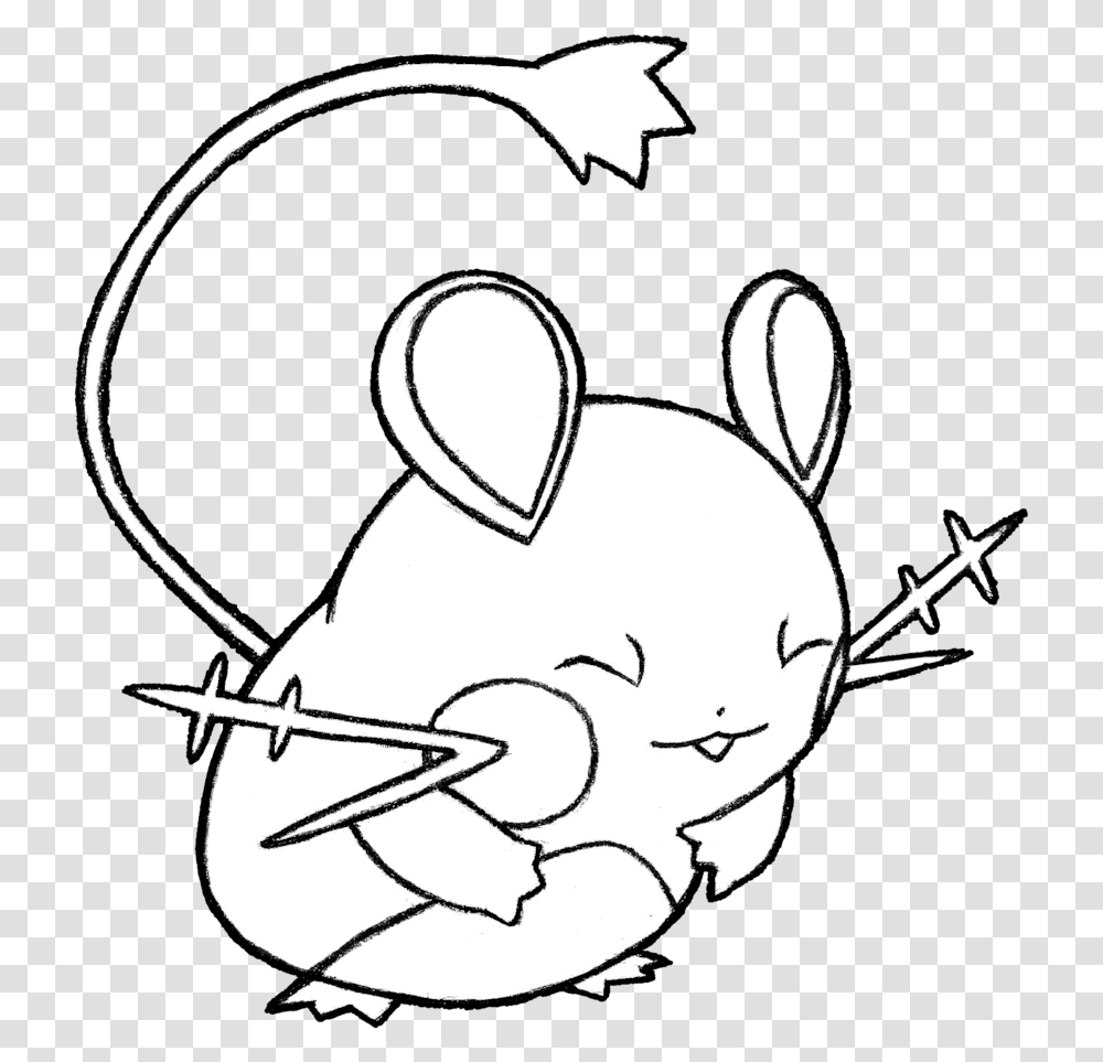 Dedenne Pokemon Drawing Download Pokemon Dedenne Coloring Pages, Pig, Mammal, Animal, Stencil Transparent Png