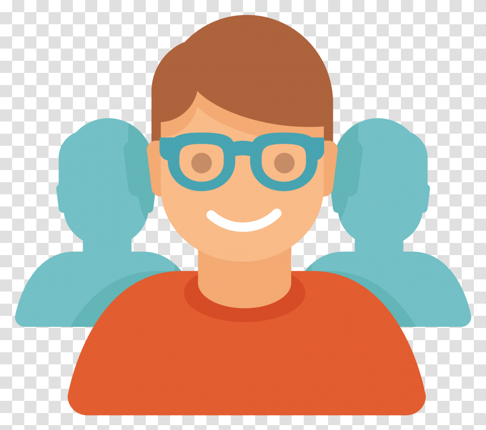 Dedicate Staff Hire3 Mobile Developers Icon, Person, Human, Crowd, Head Transparent Png
