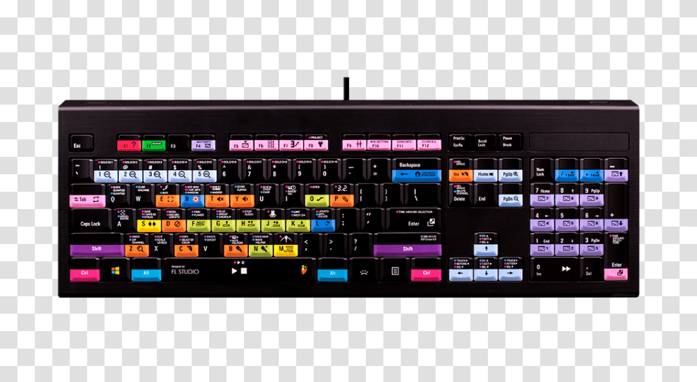 Dedicated Image Line Fl Studio Logickeyboard With Colored Keycaps, Computer, Electronics, Computer Hardware, Tablet Computer Transparent Png