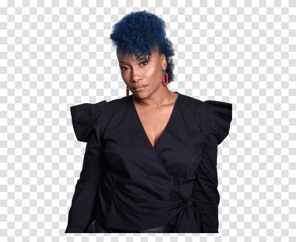 Dee Meadows Cover Black Photo Shoot, Hair, Person, Human, Sleeve Transparent Png