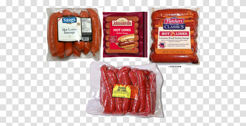 Deep Fried Hot Links Copy Bratwurst, Food, Pork, Burger, Bacon Transparent Png