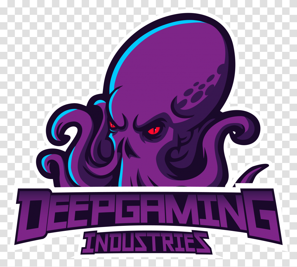 Deep Gaming Industries E Sports =excellence In Esports= Octopus Esports Logo, Graphics, Art, Purple, Doodle Transparent Png