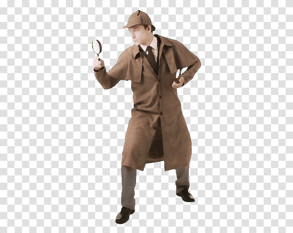 Deep Learning Based Intelligent Search Software Sherlock Holmes Coat, Person, Overcoat, Finger Transparent Png
