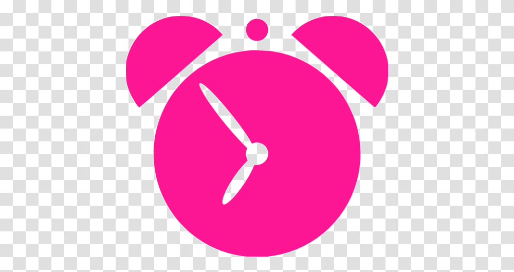 Deep Pink Alarm Clock 2 Icon Brown Clock Icon, Analog Clock Transparent Png