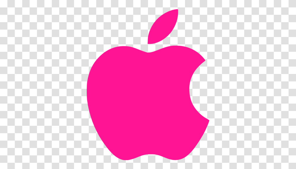 Deep Pink Apple Icon Free Deep Pink Site Logo Icons Pink Apple Logo, Heart, Balloon Transparent Png
