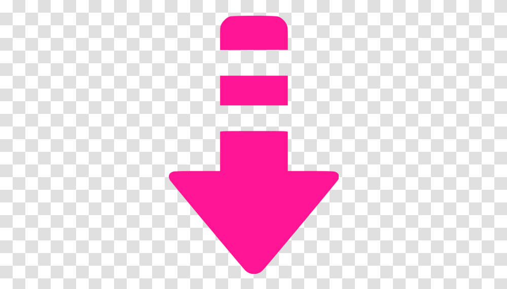 Deep Pink Arrow Down 6 Icon Free Deep Pink Arrow Icons Arrow Down Gif, Symbol, First Aid, Logo, Trademark Transparent Png