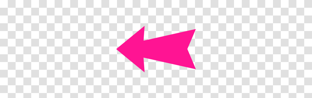 Deep Pink Arrow Left Icon, Logo, Trademark Transparent Png