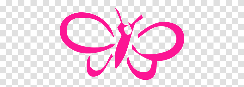 Deep Pink Butterfly 3 Icon Butterfly Font, Logo, Symbol, Trademark, Label Transparent Png