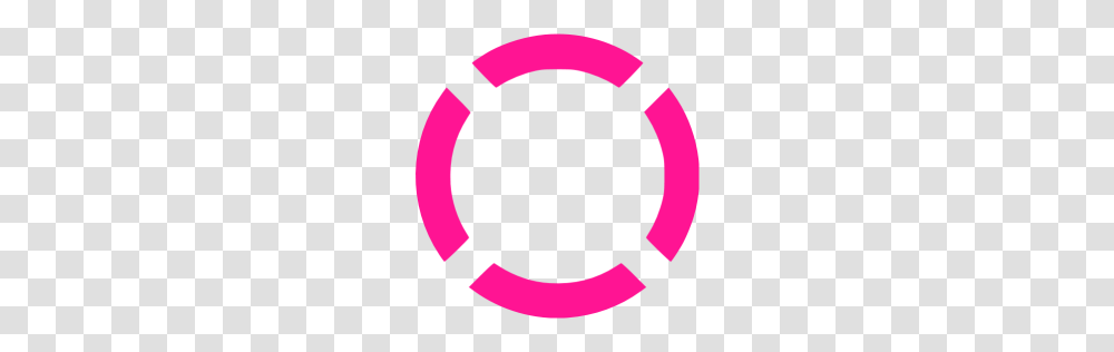 Deep Pink Circle Dashed Icon, Logo, Trademark Transparent Png