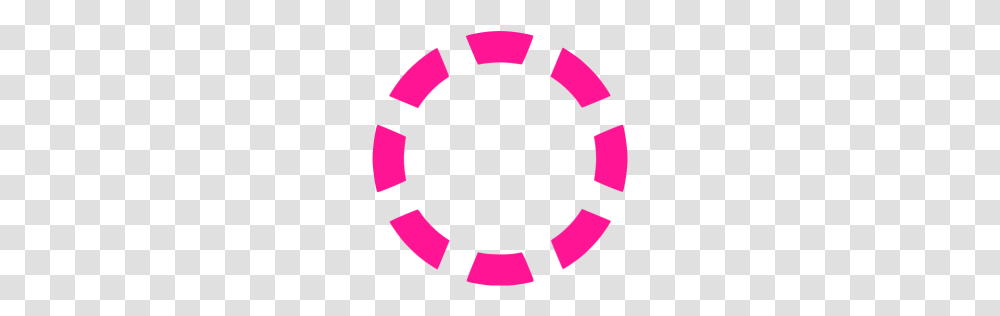 Deep Pink Circle Dashed Icon, Logo, Trademark Transparent Png