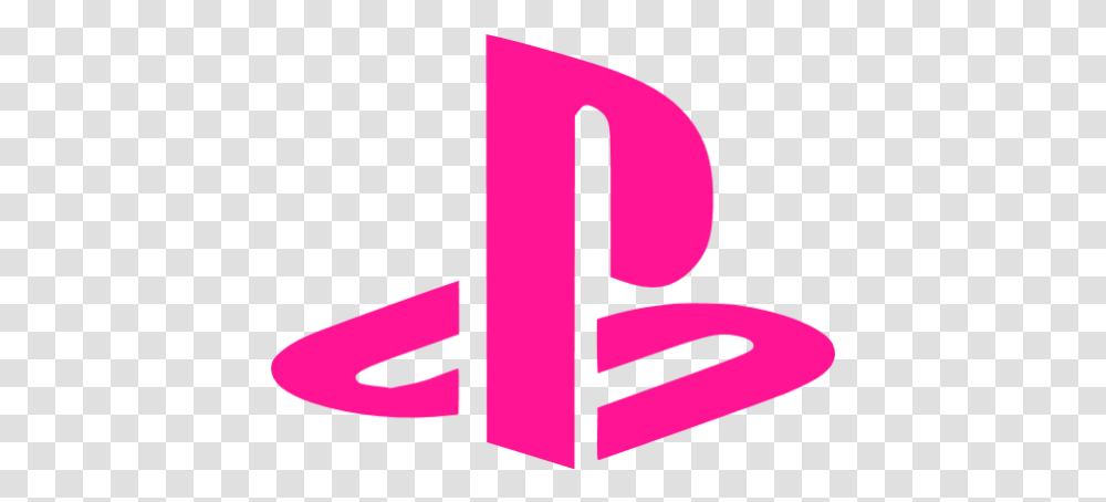 Deep Pink Consoles Ps Icon Playstation 4, Text, Alphabet, Logo, Symbol Transparent Png