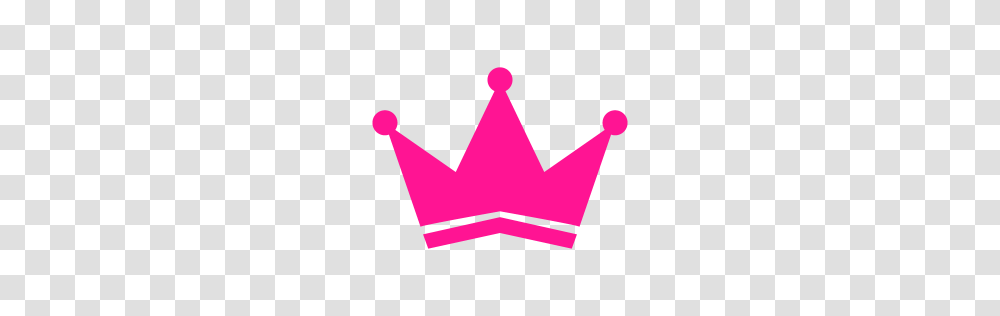 Deep Pink Crown Icon, Logo, Trademark Transparent Png