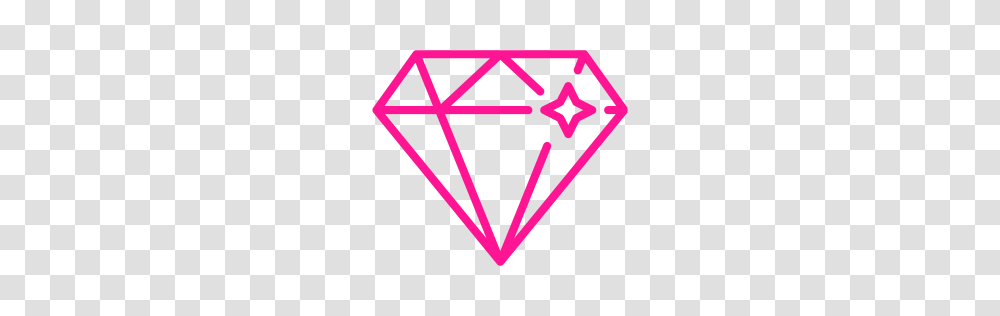 Deep Pink Diamond Icon, Logo, Trademark Transparent Png